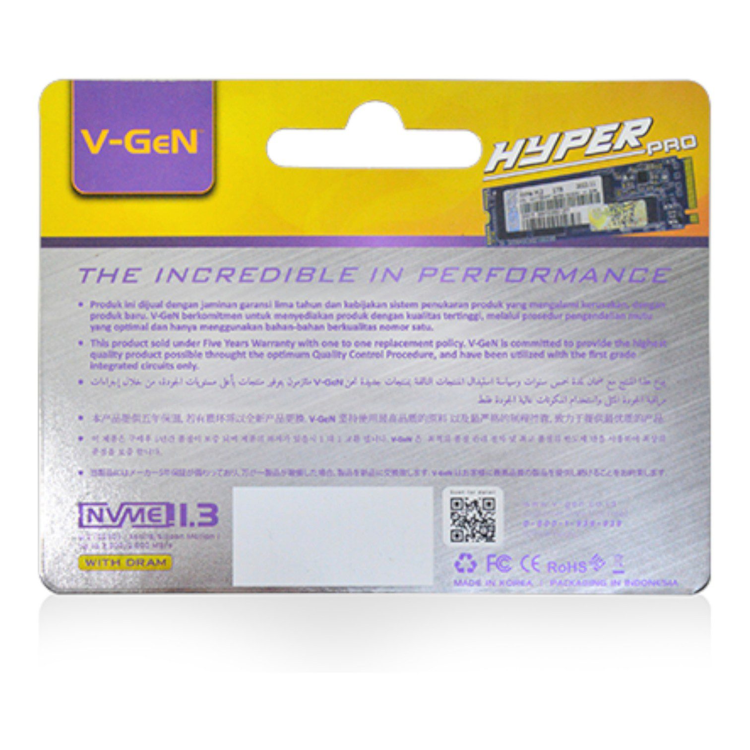 V-GeN SSD Hyper Pro M.2 NVMe PCIe Gen 3.0 – Non Heatsink - Image 2